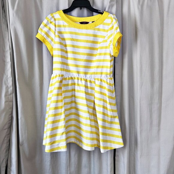 Ted Baker London Honor Dress in yellow and white stripes - Picture 8 of 9